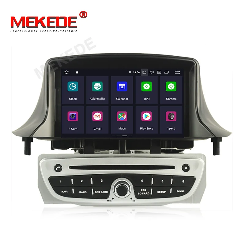 MEKEDE 2 + 16G Android 9 0 Автомобильный DVD Радио стерео плеер для Renault Megane 3 Fluence 2009 2015 с аудио