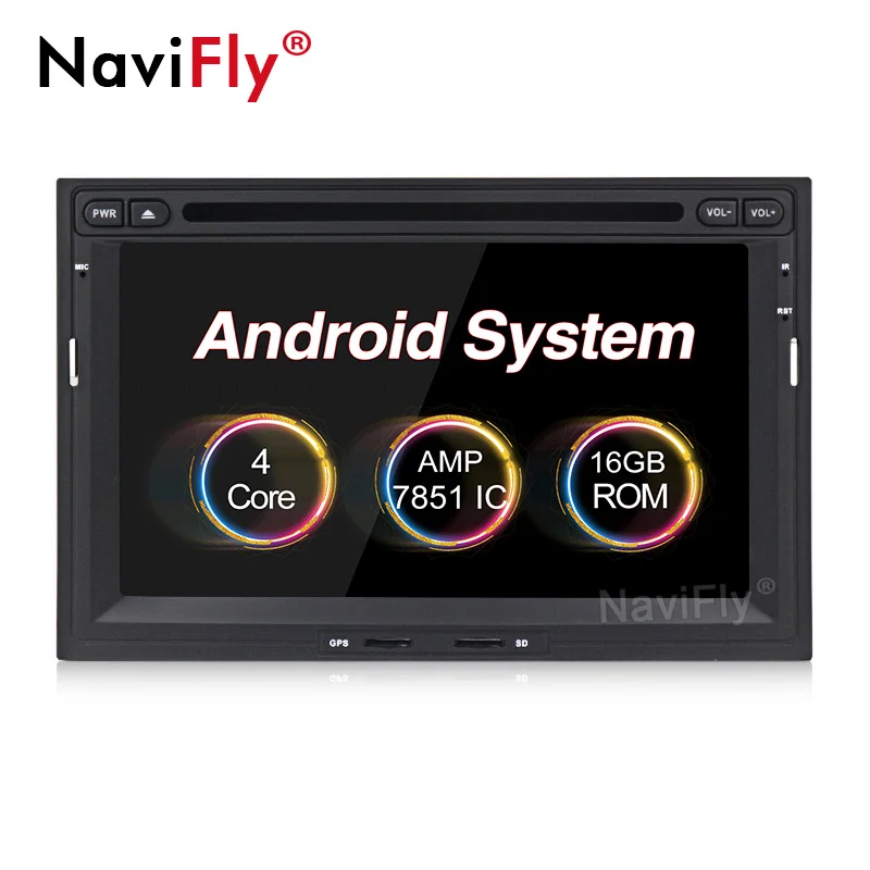 NaviFly 2 Din Автомобильный gps навигатор Andriod 8,1 для peugeot 3005 3008 5008 партнер Berlingo Авторадио dvd мультимедийный плеер Canbus