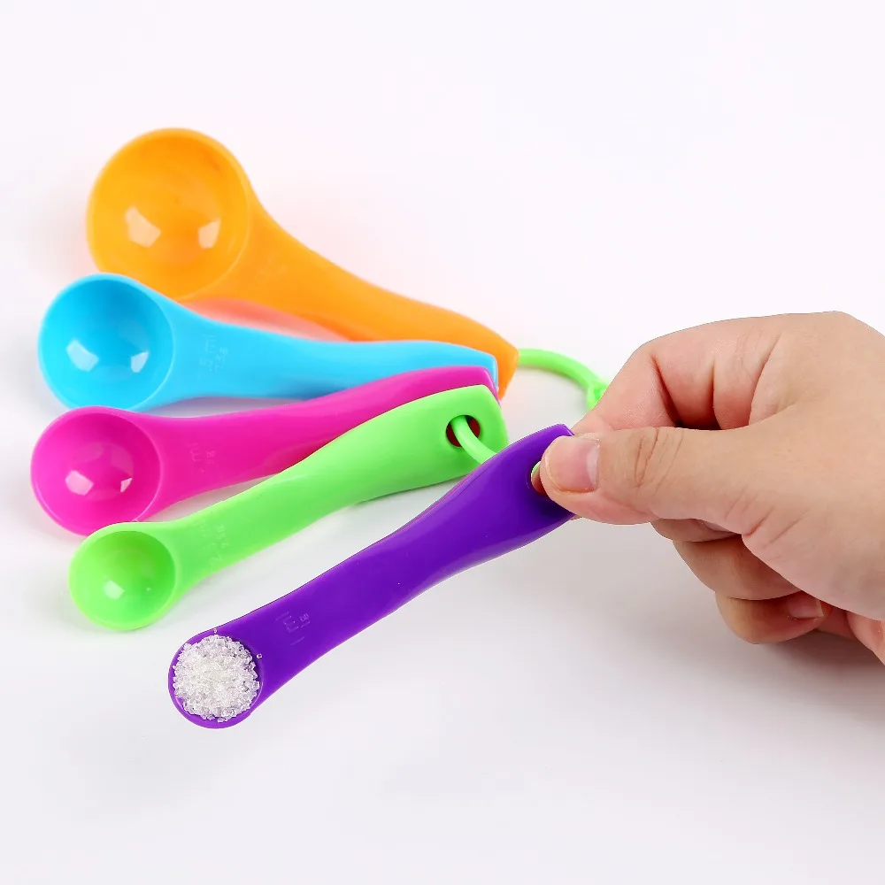 Кухонный инструмент для приготовления пищи 5 шт./компл. мини цветная мерная ложка