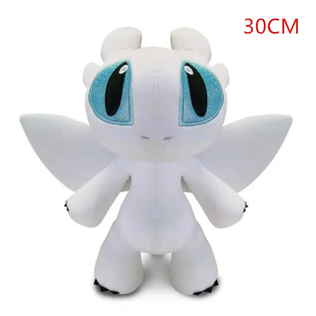 doll 30cm 13-35 см Новинка Как приручить дракона 3 Плюшевые игрушки скрытый мир Беззубик светильник Fury& Night Fury Мягкая кукла подарок для детей - Цвет: doll 30cm