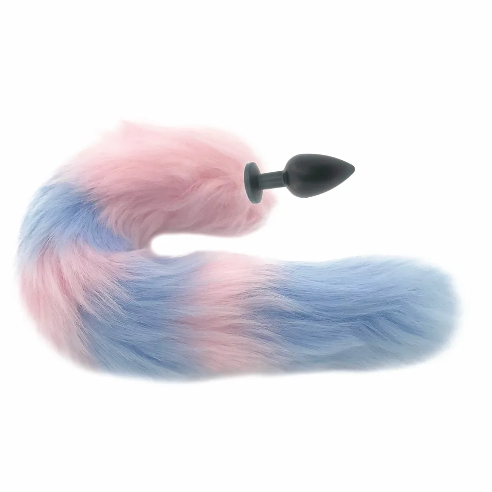 Анальная пробка с лисьими хвостами металлическая секс игры ролевые косплей