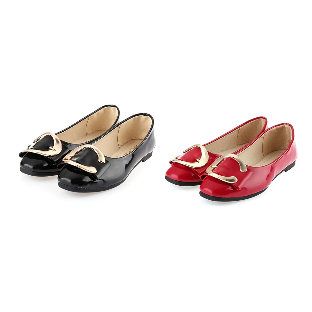 Горячая продажа! 2017 Новая Мода Весна Женщины Квартиры Обувь Дамы Металл Площади