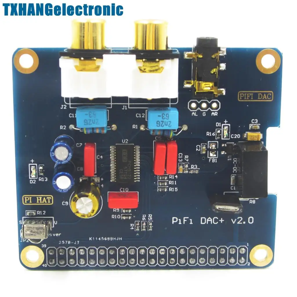 DAC + HIFI аудио модуль звуковой карты I2S интерфейс для Raspberry pi 3 2 B +|sound module|interface moduleaudio