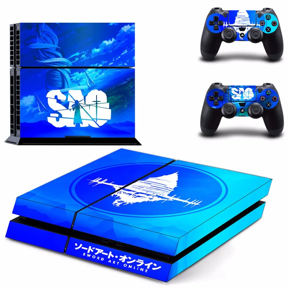 PS4 наклейка на всю кожу лицевые панели Sword Art Online для консоли и контроллера Sony