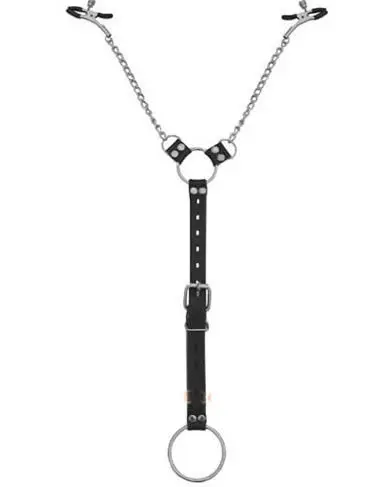 1 шт. мужской секс-бондаж зажимы для сосков с металлическим пенисом кольца на член