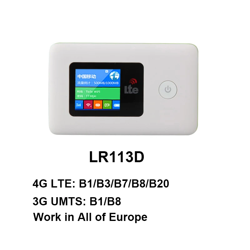 TIANJIE LR112 4G wifi роутер мобильный wifi дорожный партнер беспроводной карманный мобильный wifi роутер автомобильный wifi роутер со слотом для sim-карты - Цвет: LR113D