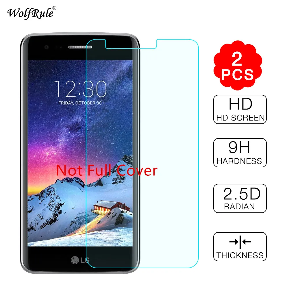 

2PCS sFor Glass LG K8 2017 Screen Protector Tempered Glass For LG K8 2017 Glass For LG LV3 X300 M200N MS210 Anti-scratch Film