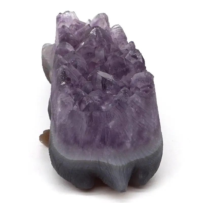 6.3&quot Hedgehog Statue Natural Agate Geode Amethyst Cluster Crystal Carved Crafts | Декор для дома