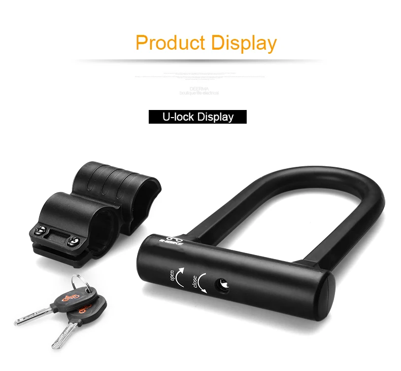 INBIKE замок для велосипеда U-lock и MTB дороги велосипедный замок сигнализация для велосипеда велозамок супер B серпантин цилиндр замка UL319