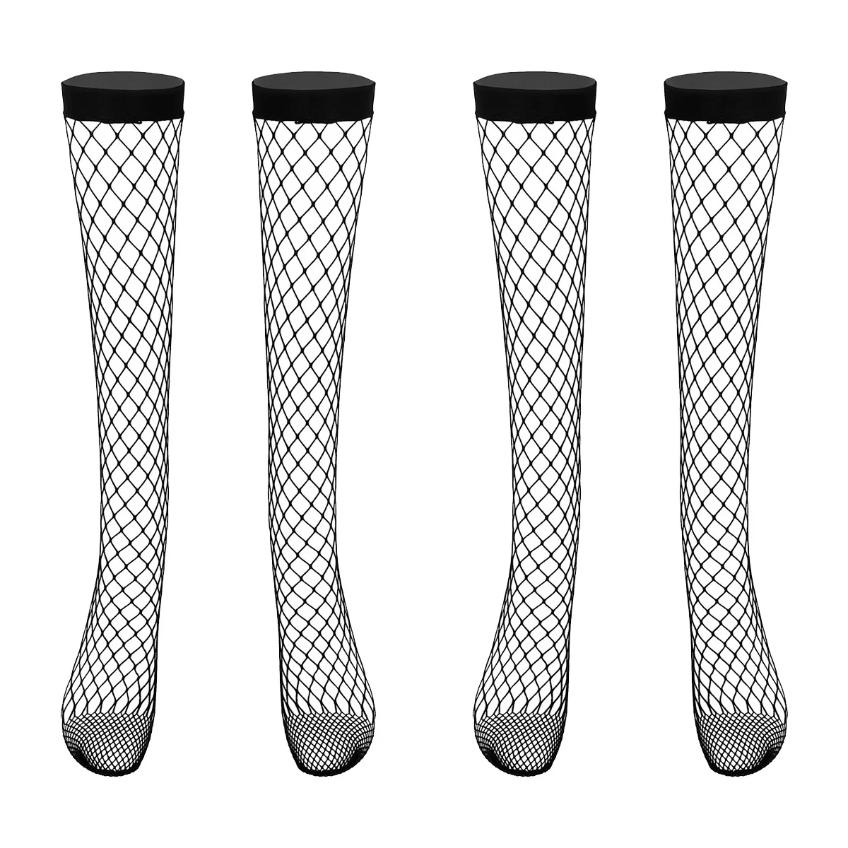 2 пары сексуальные черные ажурные сетчатые носки в стиле панк для женщин и