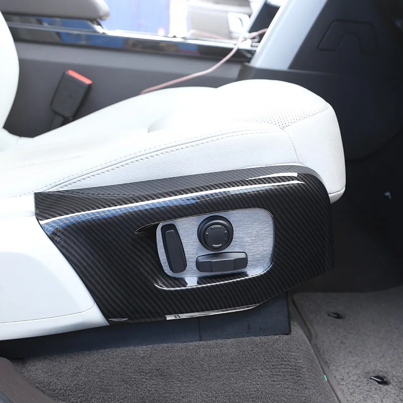 Carbon Fiber For Land rover Discovery 5 L462 LR5 2017-19 ABS Car Seat Side Cover Trim Range Rover Velar RR Sport 2018 2019 |