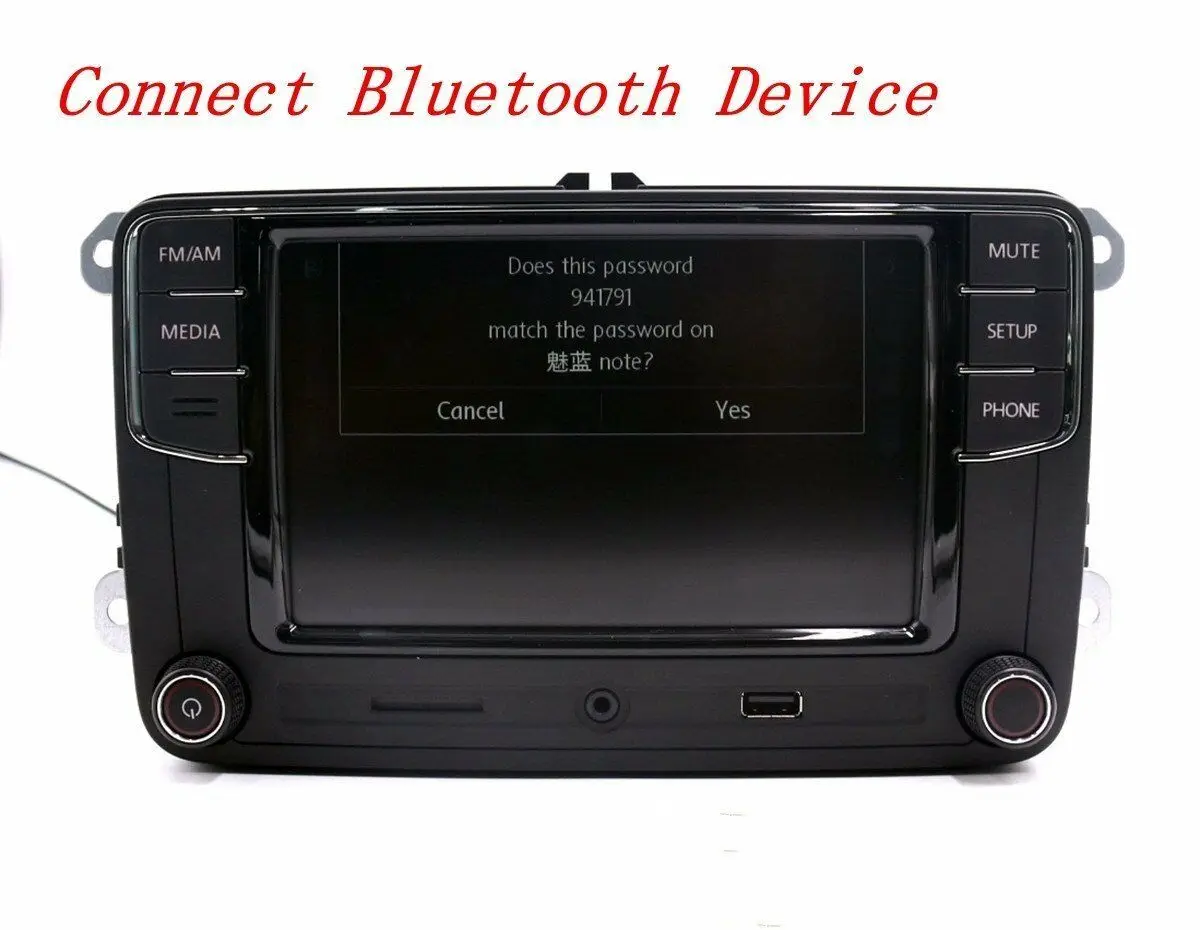 6," автомобильный стерео RCD330G+, MirrorLink, BT, USB, AUX, для VW Golf, Caddy, Polo, Passat, Tiguan