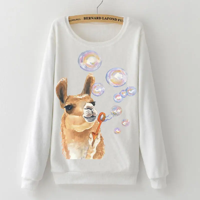 Зимние мягкие фланелевые толстовки, Женская толстовка, Модный Harajuku Cat Blowing Gum, длинные рукава,, теплый повседневный пуловер, топы, пальто