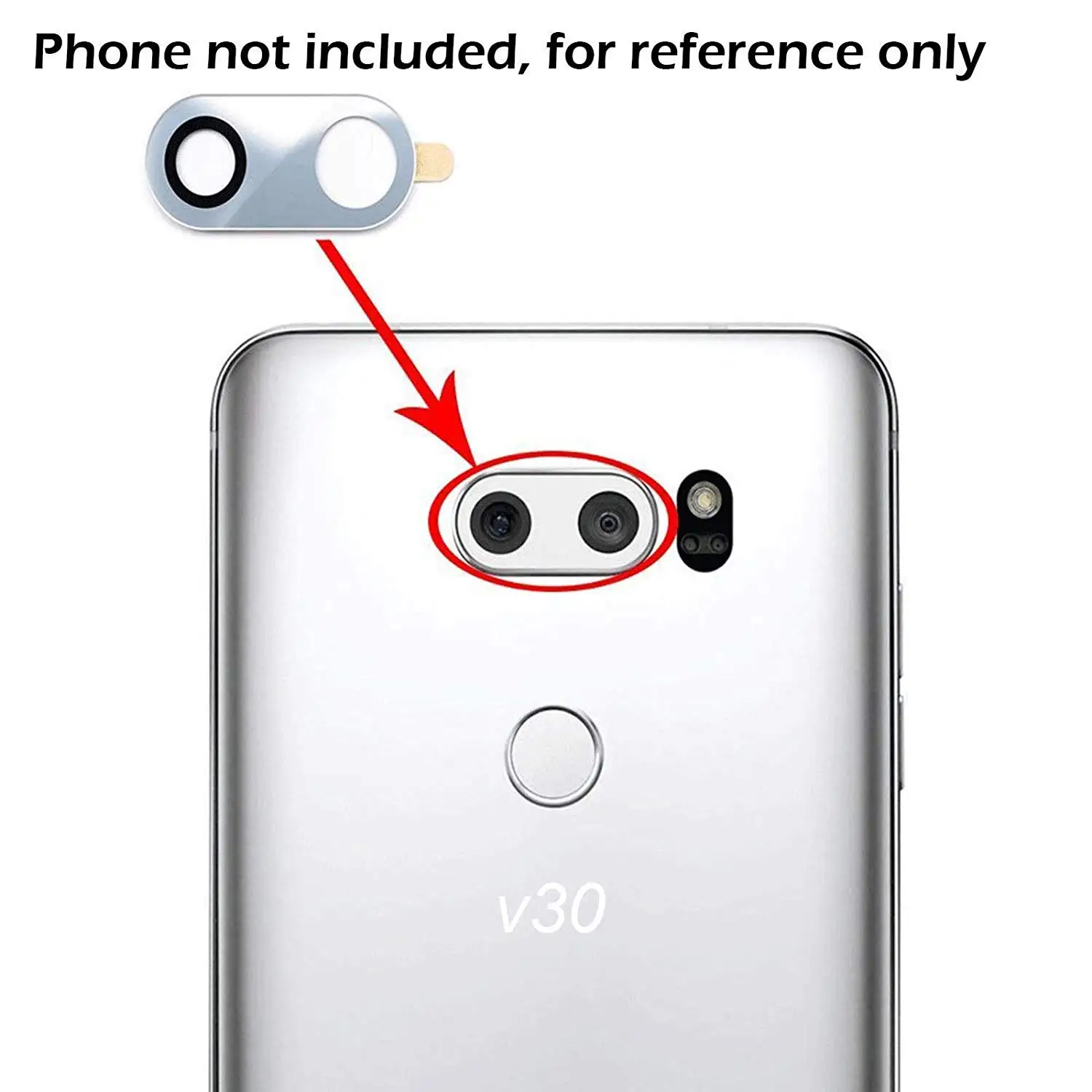 Запасные части для стеклянной крышки объектива камеры заднего вида с клеем и