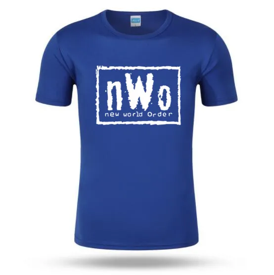 68pk Мужская WCW борьбы NWO новый мир чернил Вольфпак черная футболка мужские