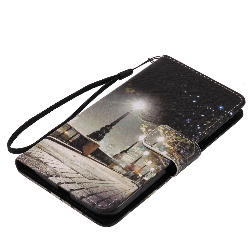 Город Ночной Ландшафтный дизайн кошелек Подставка держатель чехол для Motorola Moto