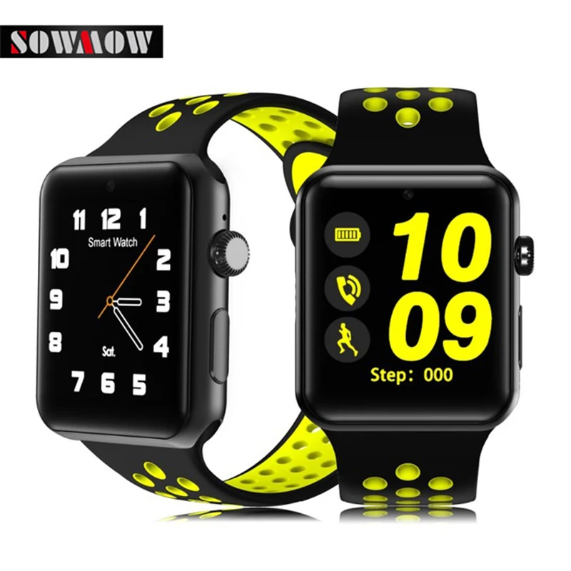 Sowmow dm09 плюс Bluetooth Смарт часы для IOS Android-смартфон полый ремень mtk2502c SmartWatch sim-карты