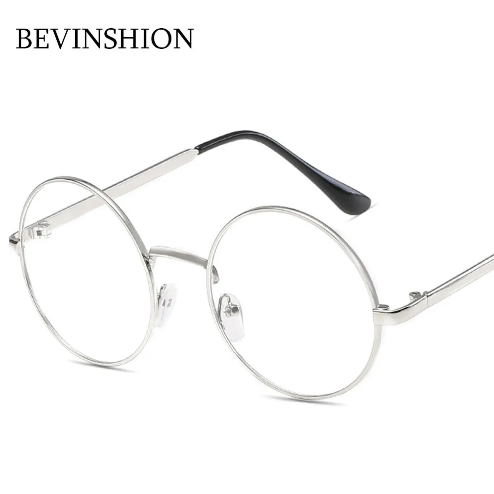Korean Vintage Glasses Clear Elegant Retro Round Sunglasses Women Sexy Sun Female Metal Optical Frame Men Shades | Аксессуары для