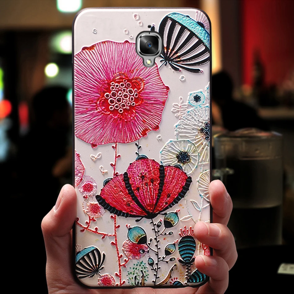 Чехол чехол для One Plus oneplus 3 3T Силиконовый 3D мобильный на оригинальном роскошном