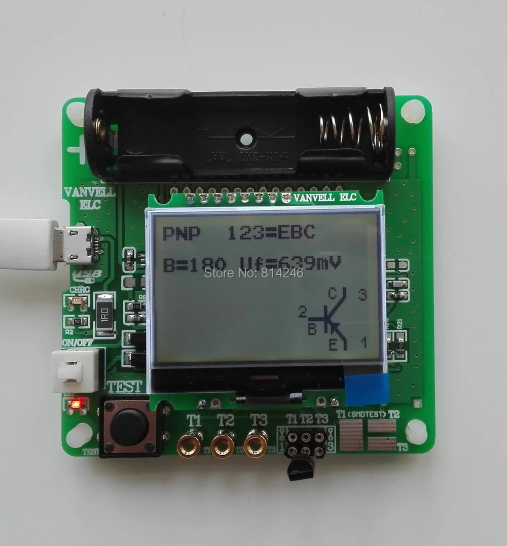 3,7 в версия индуктивно-Конденсаторного ESR метра DIY MG328 Многофункциональный тестер