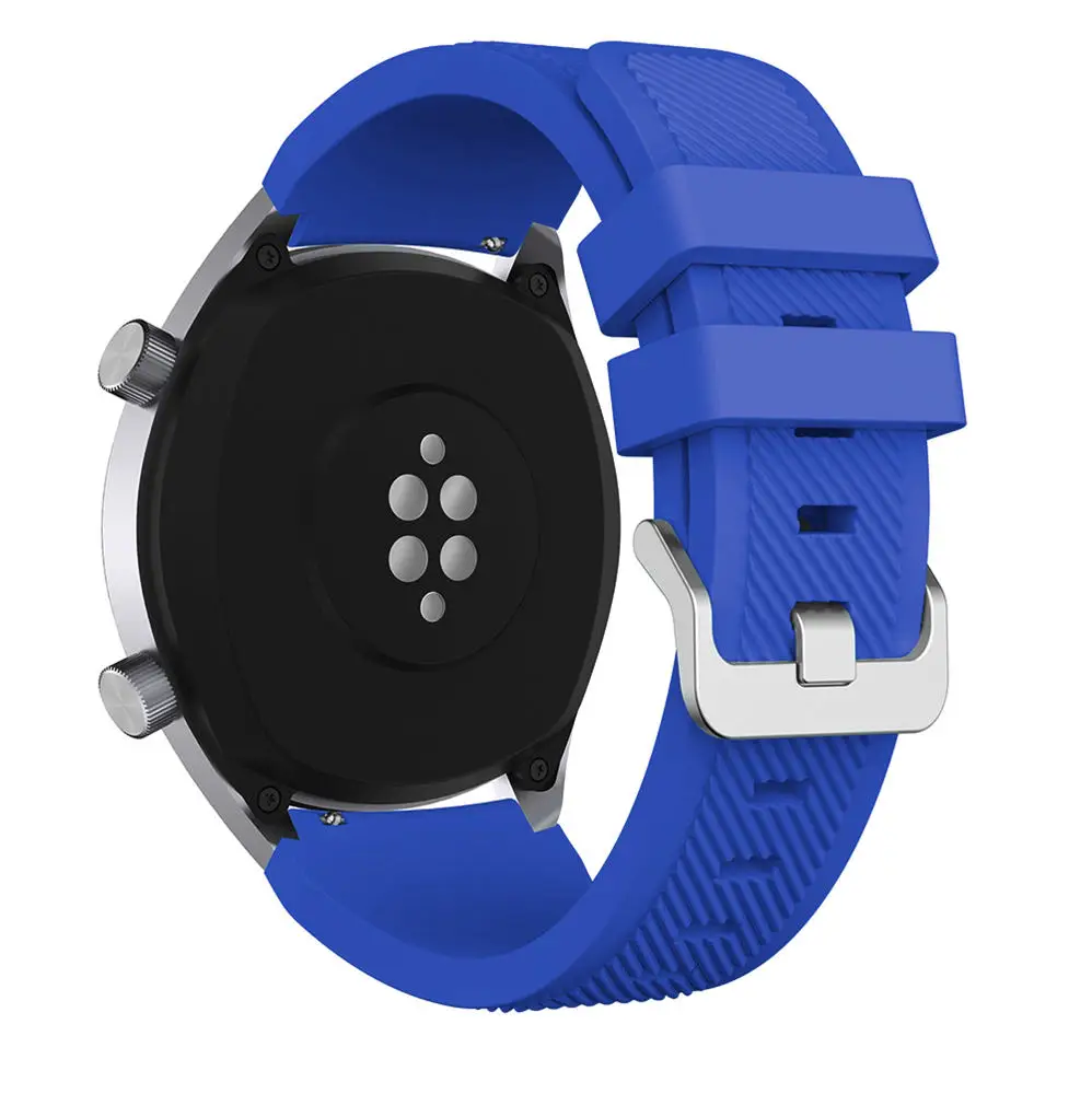 Royal blue Ремешок группы аксессуары для huawei часы GT Спортивные наручные часы для samsung gear s3 frontier классический smartwatch 22 мм силиконовый - Цвет ремешка: Royal blue