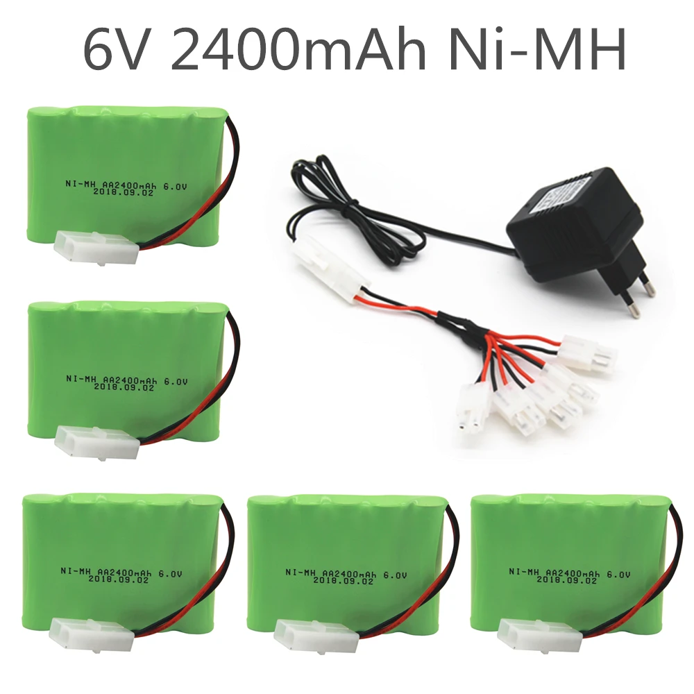 6 v 2400mah AA металл гидридных или никель Батарея к зарядному устройству большой