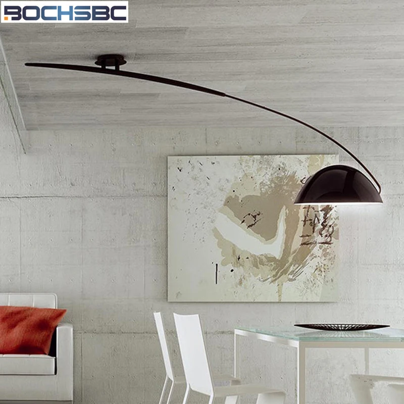 BOCHSBC металла Estudi Pluma потолочные светильники современный черный Ручка Luminaria