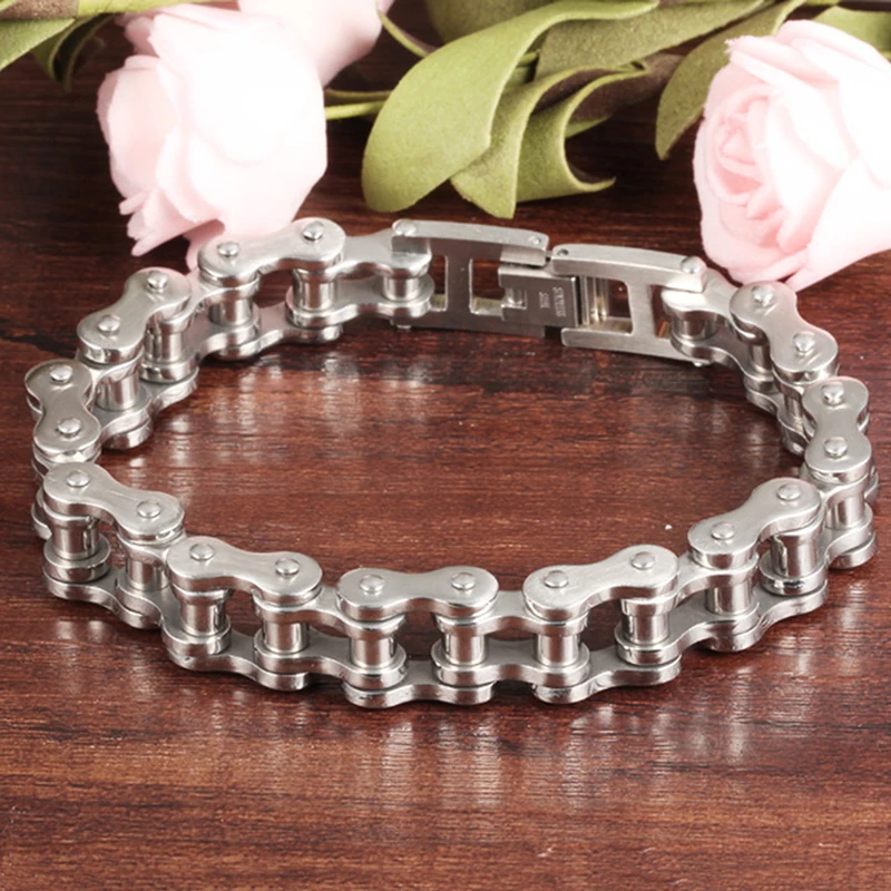 Мужской браслет с титановой цепочкой OBSEDE из нержавеющей стали 316L для байкеров и