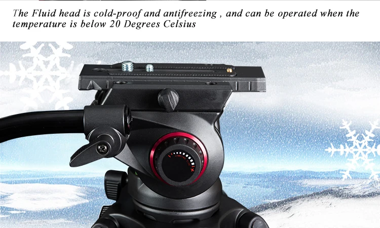Miliboo MTT609A профессиональная сверхмощная гидравлическая головка шаровой штатив камера для видеокамеры/DSLR Поддержка видео штатив нагрузка 15 кг мА