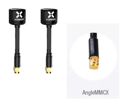 Foxeer 5,8 Г 3dBi TX RX RHCP круговой поляризационные Omni FPV телевизионные антенны SMA RP-SMA гриб телевизионные антенны - Цвет: Black Anglemmcx