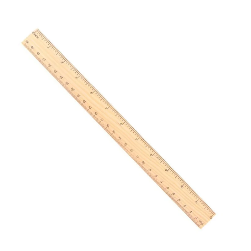 

1 pc 15cm 20cm 30cm Woode Straight Ruler Metric Rule Precision Double Sided Measuring Tool Learning office Stationery