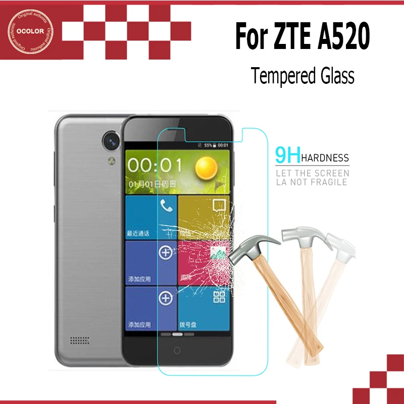 Ocolor для ZTE Blade A520 пленка из закаленного стекла Взрывозащищенная и Антибликовая