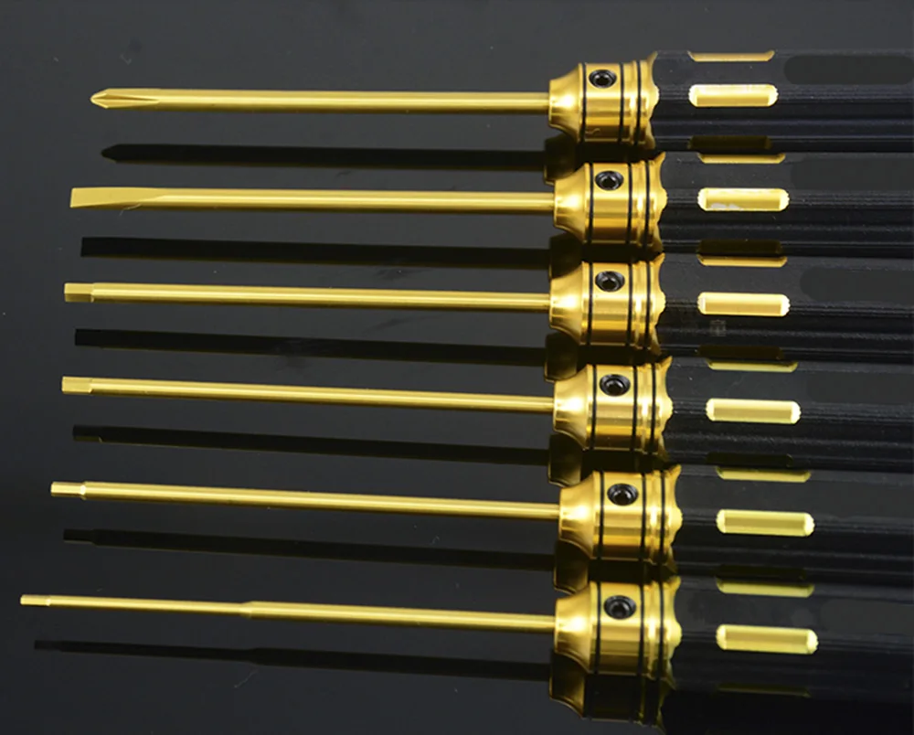 Juego de Herramientas HSS Titanium M3 M4 Premium hexagonales, destornilladores y enchufes, para coche RC-3