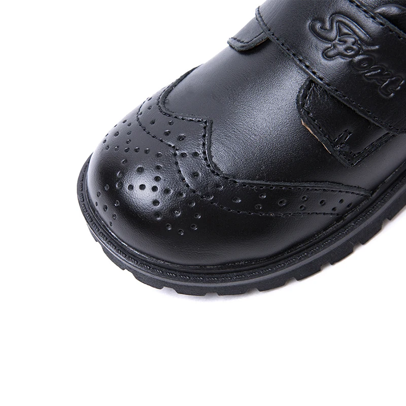 MSMAX/детская обувь из натуральной кожи для мальчиков и девочек на шнуровке дышащая