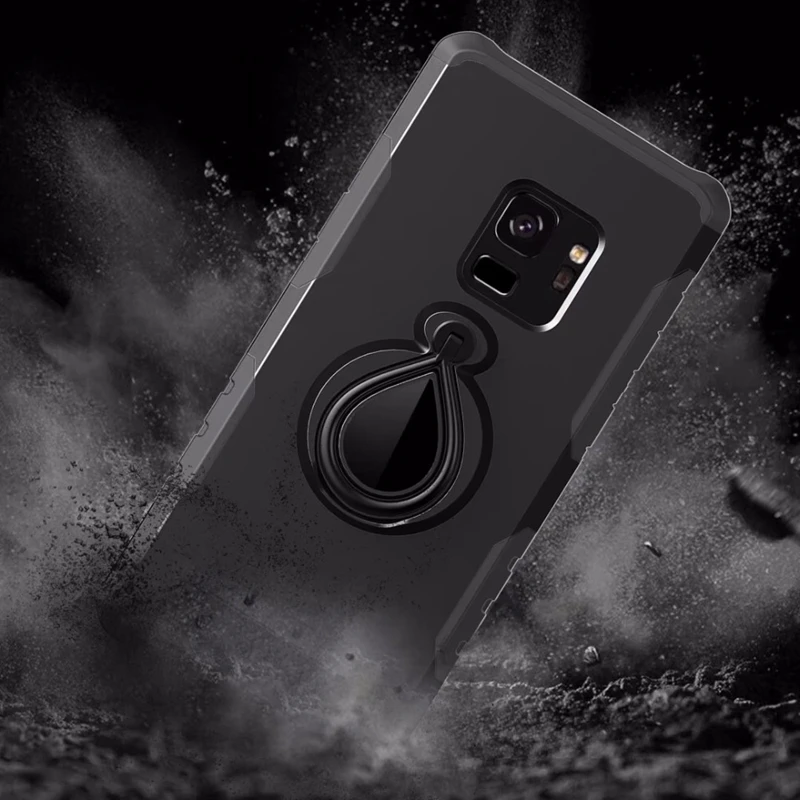 Чехол с кольцом на палец для Samsung Galaxy S9 Plus вращающийся 360 градусов держатель