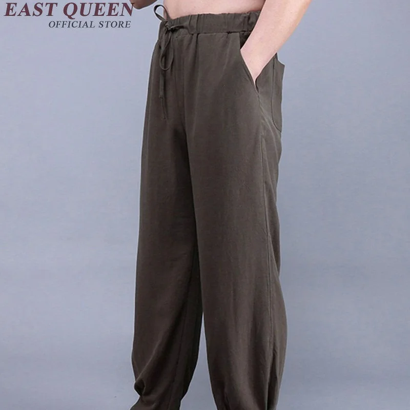 Традиционная китайская одежда для мужчин брюки Китайская традиционная мужская