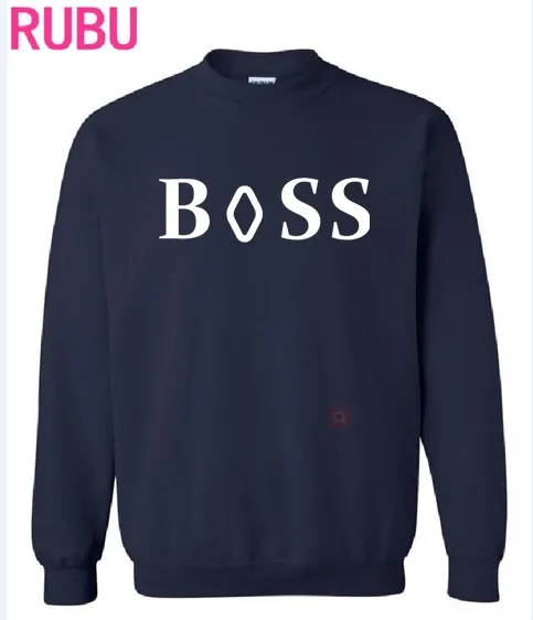 2017 RUBU BXSS autumn and winter sweatshirt Print long-sleeved hoodies 100% cotton loose O-Neck men Sweatshirts mjhgkj | Мужская одежда