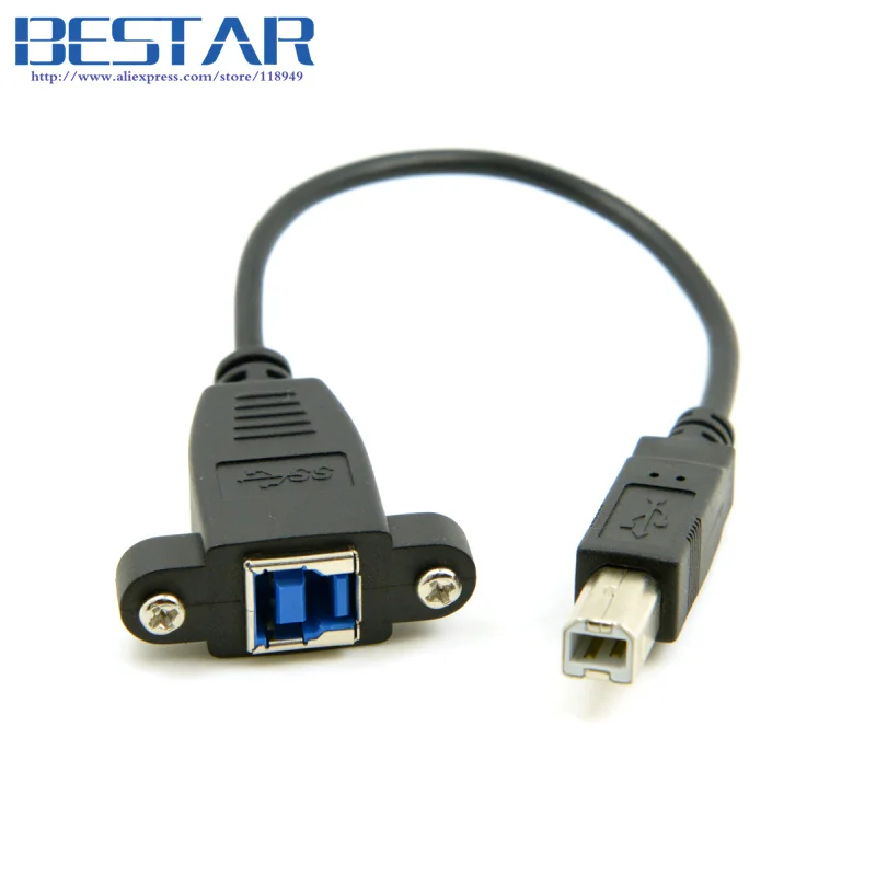 USB 3 0 USB3.0 Стандартный B Тип женский USB2.0 2 Штекер кабель для передачи данных (20 см) |