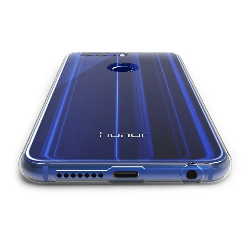 Чехол для Huawei Honor 8 мягкая прозрачная силиконовая задняя крышка из ТПУ чехол