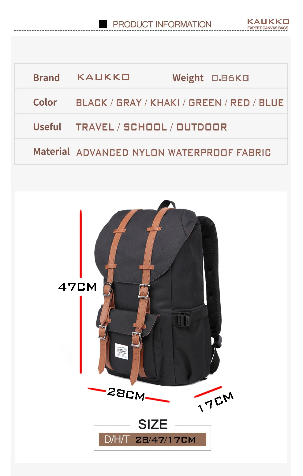Рюкзак женский рюкзак мужской Schulrucksack KAUKKO 1" рюкзак для ноутбука 15" ноутбук Повседневный Рюкзак стильный рюкзак