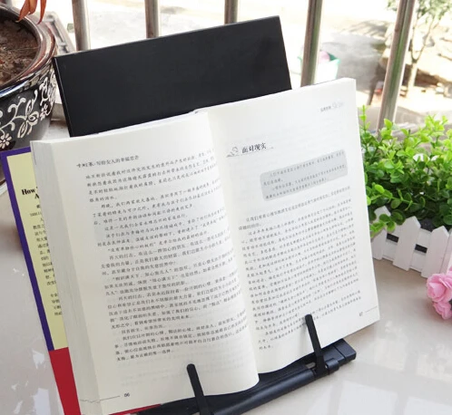 Черный металлический Настольный держатель для документов считывания текста с 7