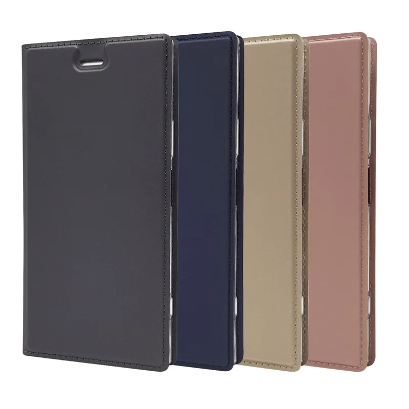 

Leather Flip Wallet Case For Sony Xperia XZ3 XZ1 XZ2 Z5 Compact X XZ Premium XA XA1 Plus XA2 Ultra L2 L1 Magnetic Stand Cover