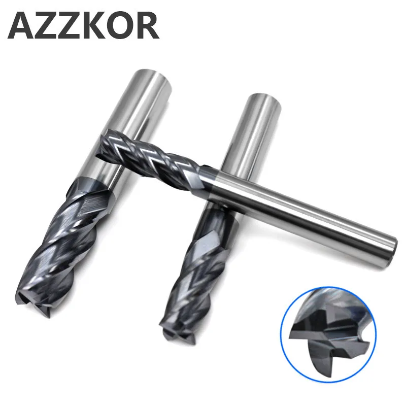 Дюймовый фрезерный станок из вольфрамовой стали с покрытием сплава Cnc Maching Endmill