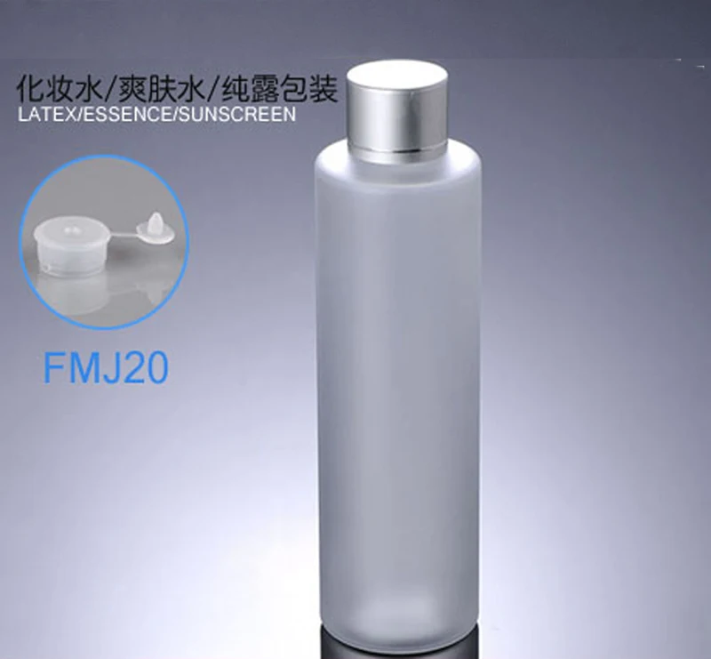 

300pcs/lot 200ml silver screw cap bottle,cream bottle,bath foam bottle,PET empty frosted plastic bottles