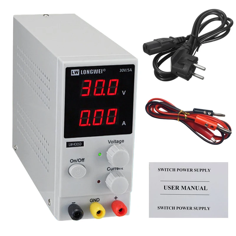 LW-K305D 30V 5A Питание Регулируемый переключения регулируется DC Питание для инструментов для ремонта мобильных телефонов, лаборатории Мощность расходные материалы