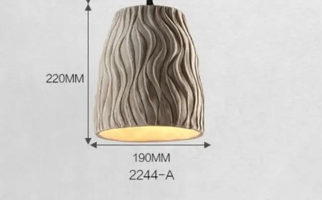 SN0020 гофрированный абажур подвесной светильник силиконовая форма бетон формы DIY