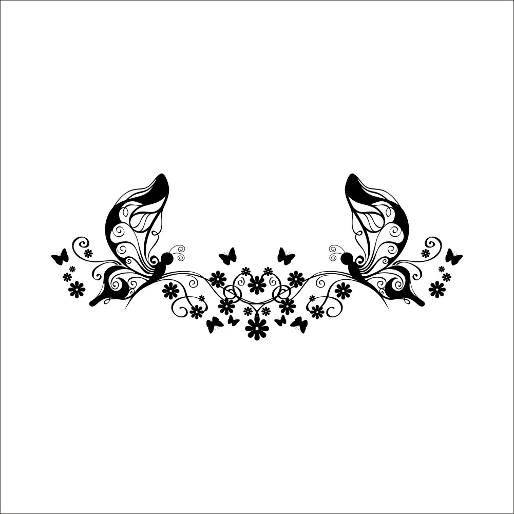 ZOOYOO Butterfly Wall Stickers Home Decor Living Room Moveable Mural Poster Wallpaper Background For Kids | Дом и сад