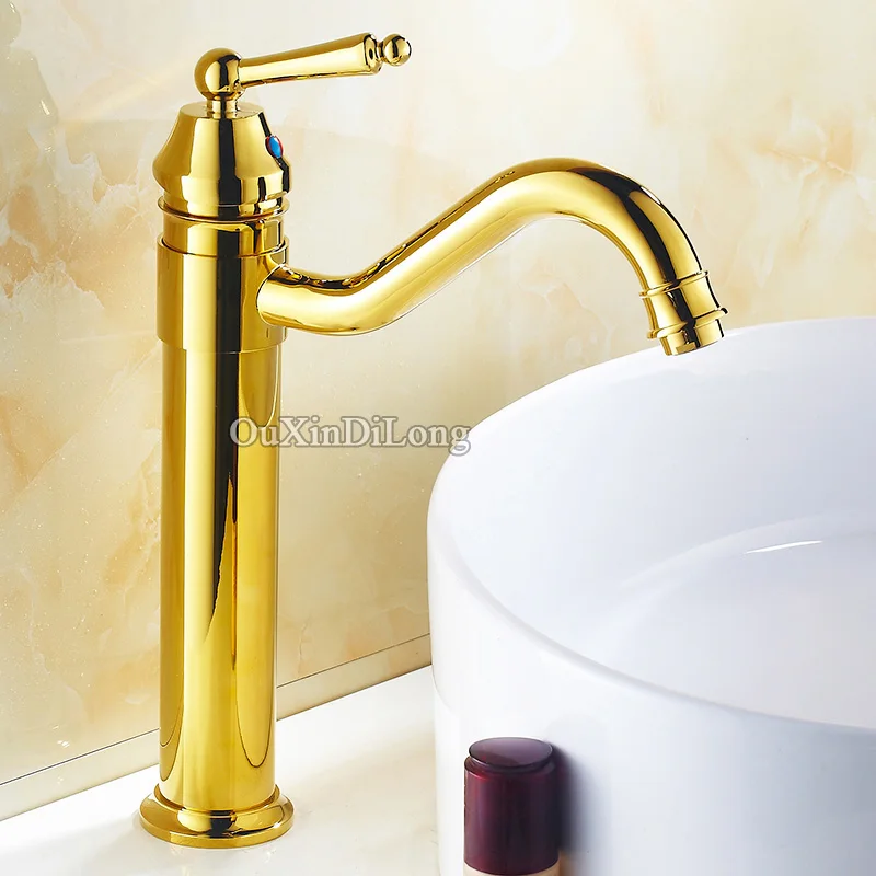 

Роскошные европейские смесители для душа из чистой латуни, смеситель для раковины в ванную комнату, смеситель с поворотом на 360 градусов, см...