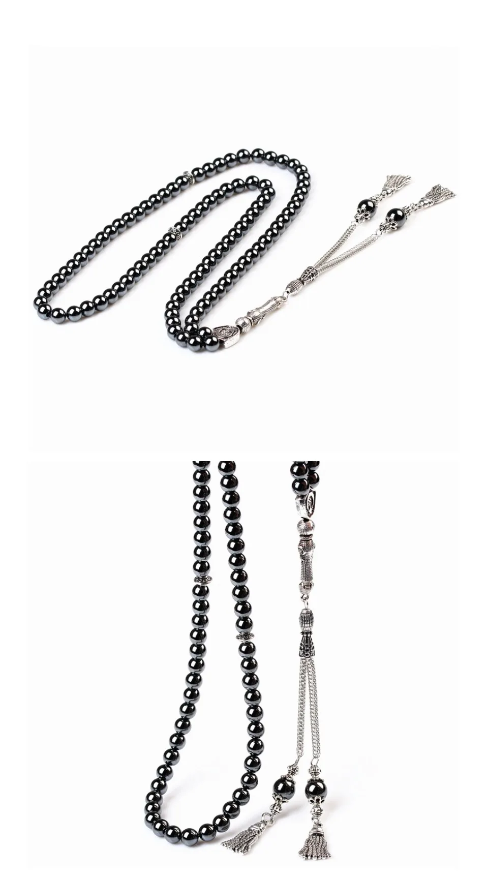 LOSHEREN натуральный гематит камень Tasbih мусульманские четки Tesbih ислам молитва бусы Мужские аксессуары Misbaha ислам ic браслеты
