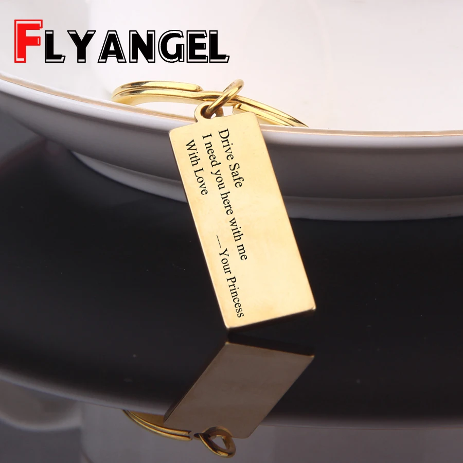 FLYANGEL гравированный Сейф для вождения мне нужна Вам цепочка ключей ваш брелок с